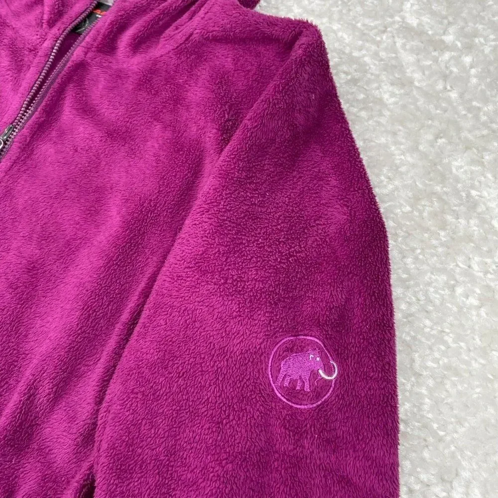 Mammut Fleece Zip Up Hooded Jacket Purple